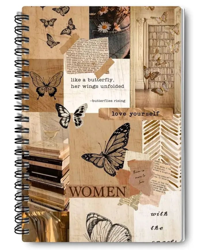 women power journal, women empowerment spiral notebook, vintage notebook, aesthetic notebbok